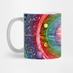 Rainbow tie dye planets celestial mandala deadhead hippie phish Mug